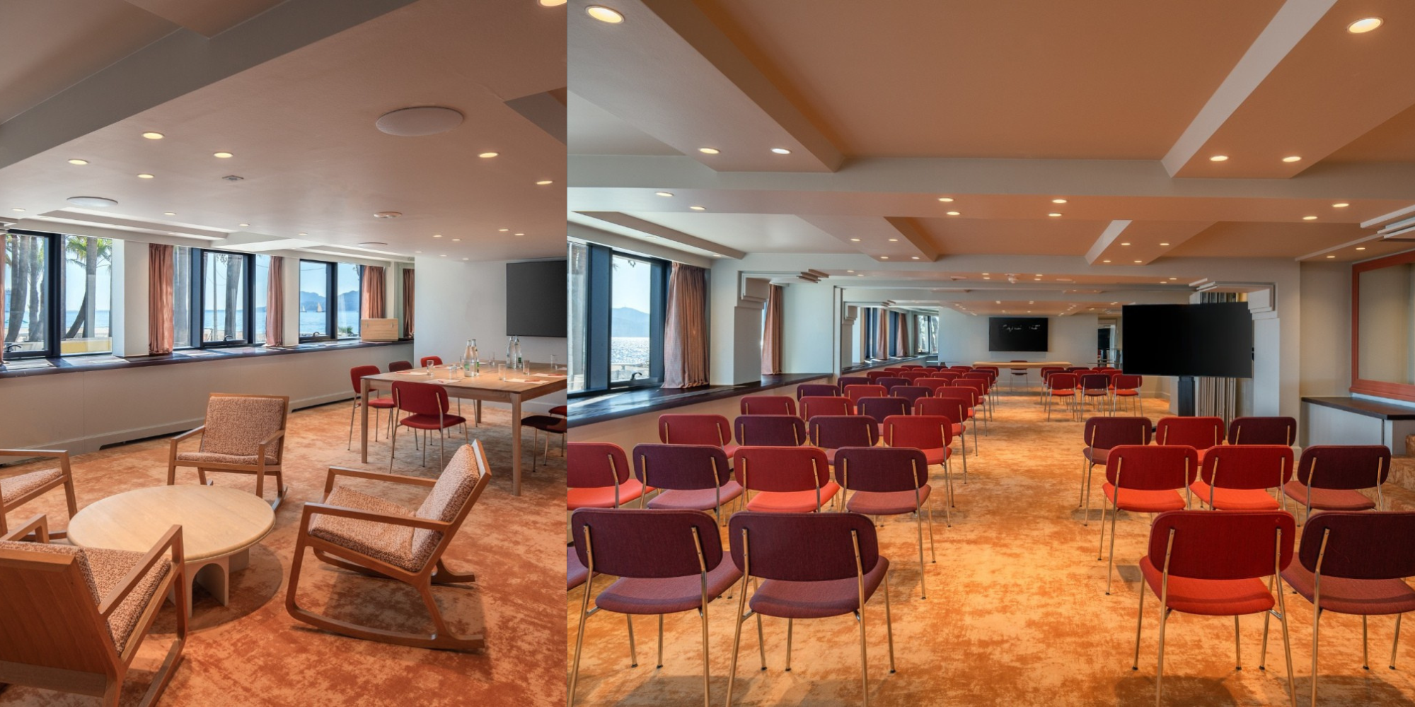 Seafront mezzanine meeting room in Cannes