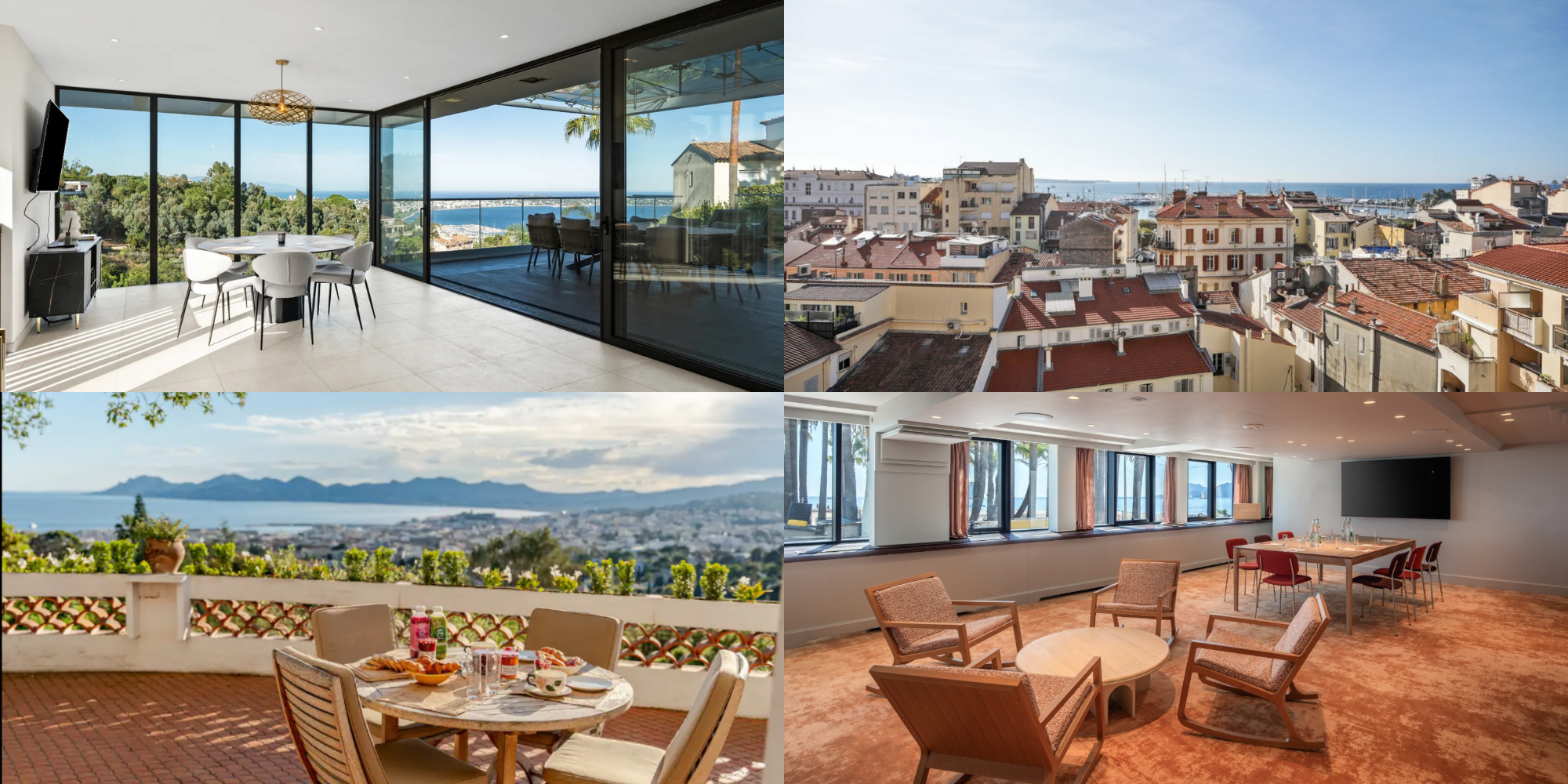 Salle de réunion Cannes vue mer : 4 lieux pour vos réunions