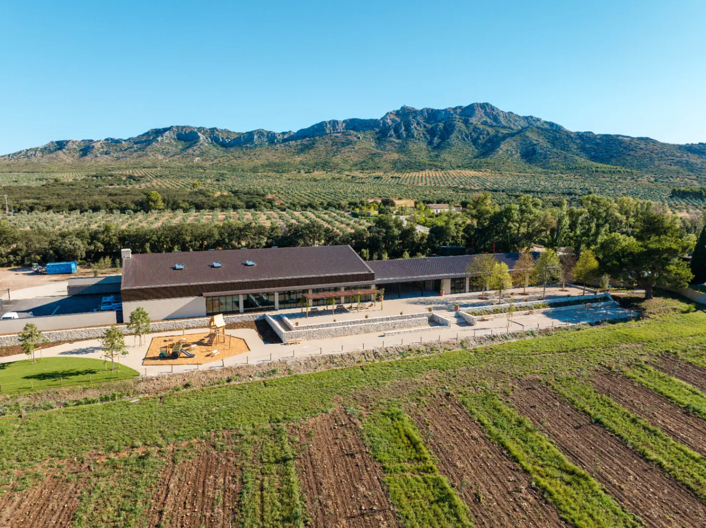 Grande salle au coeur d'un domaine oléicole 