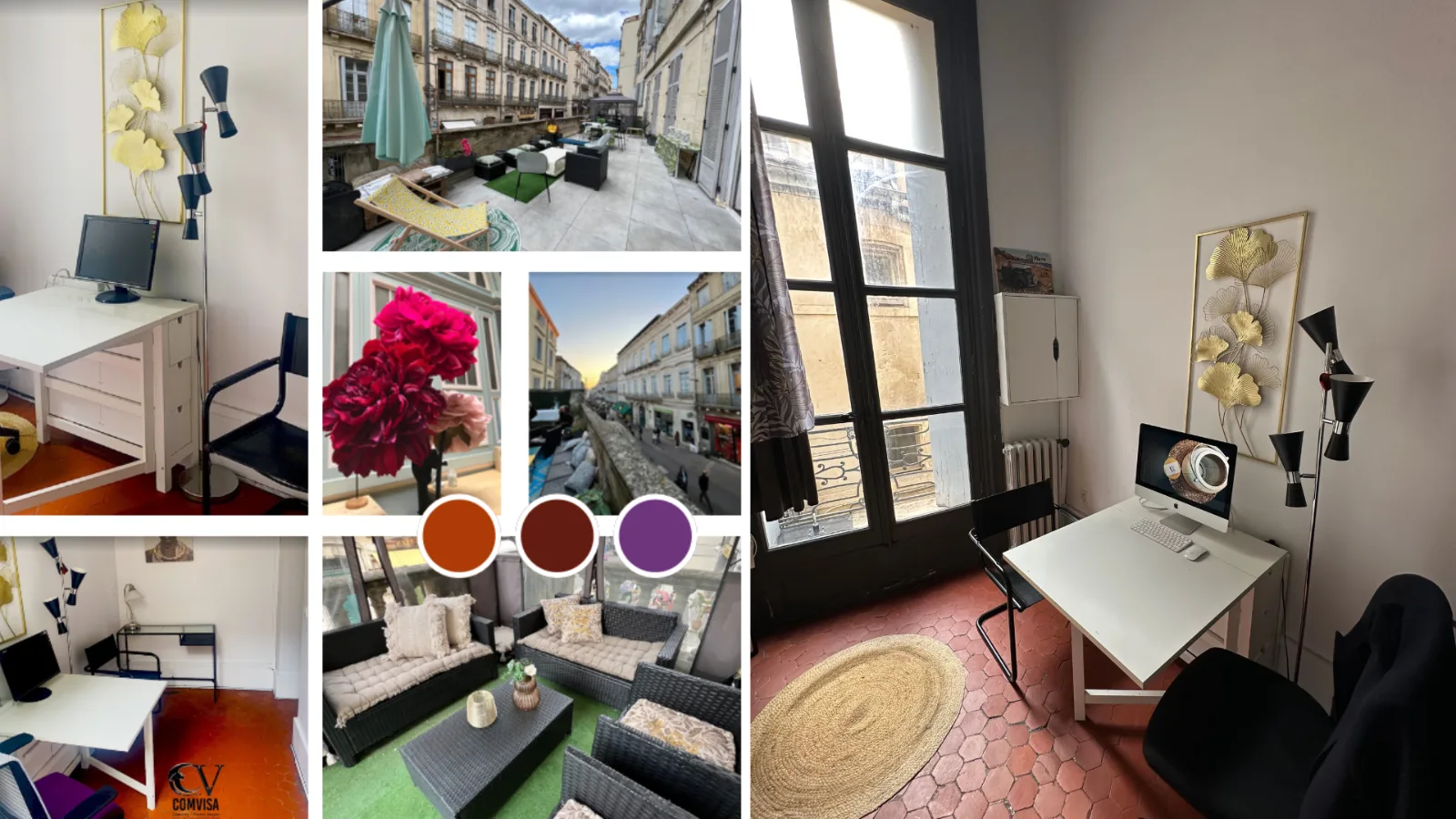 Votre bureau privatisé version solo-duo de 10m²