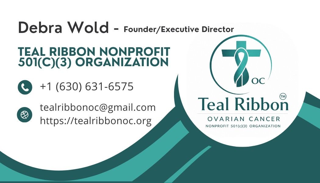 Teal Ribbon Ovarian Cancer