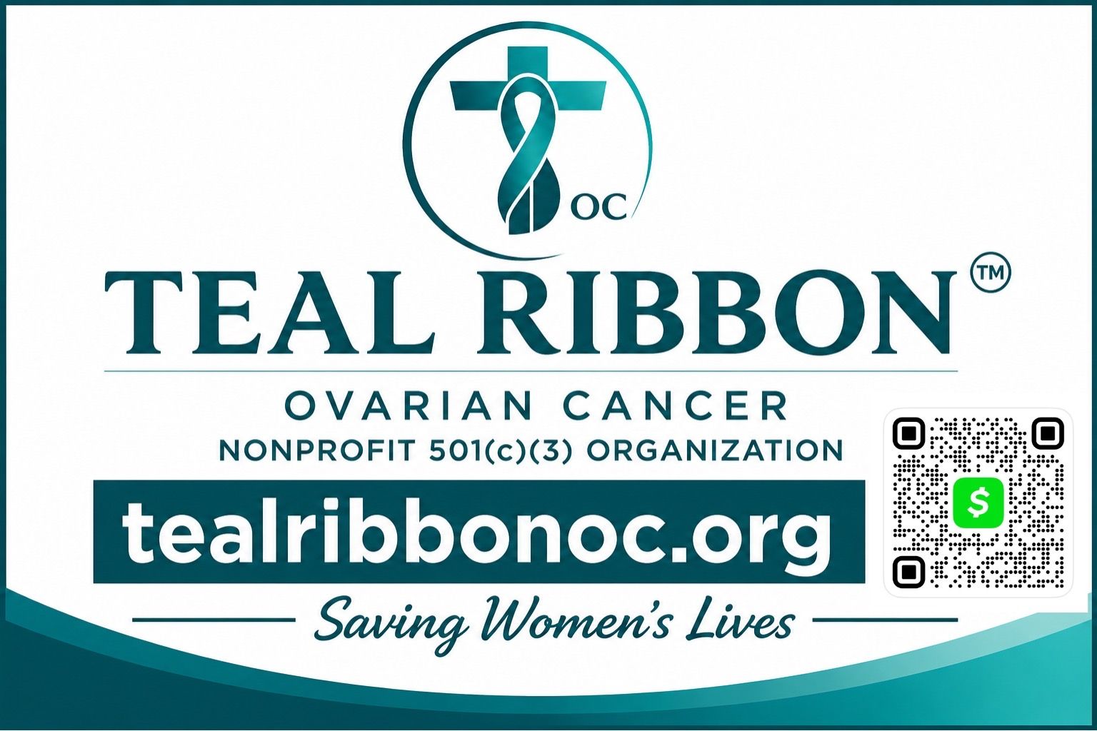 Teal Ribbon Ovarian Cancer