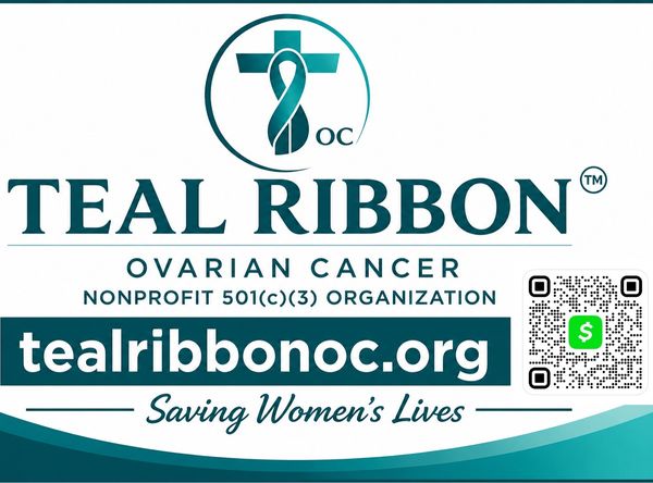Teal Ribbon Ovarian Cancer