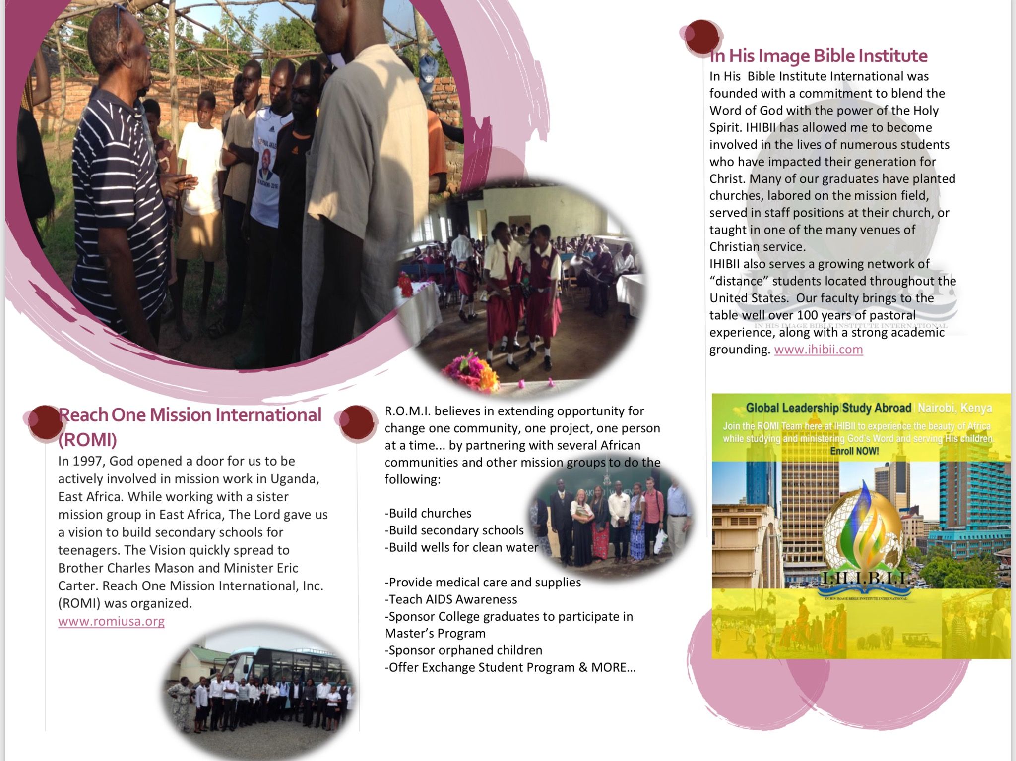 IN HIS IMAGE MINISTRY