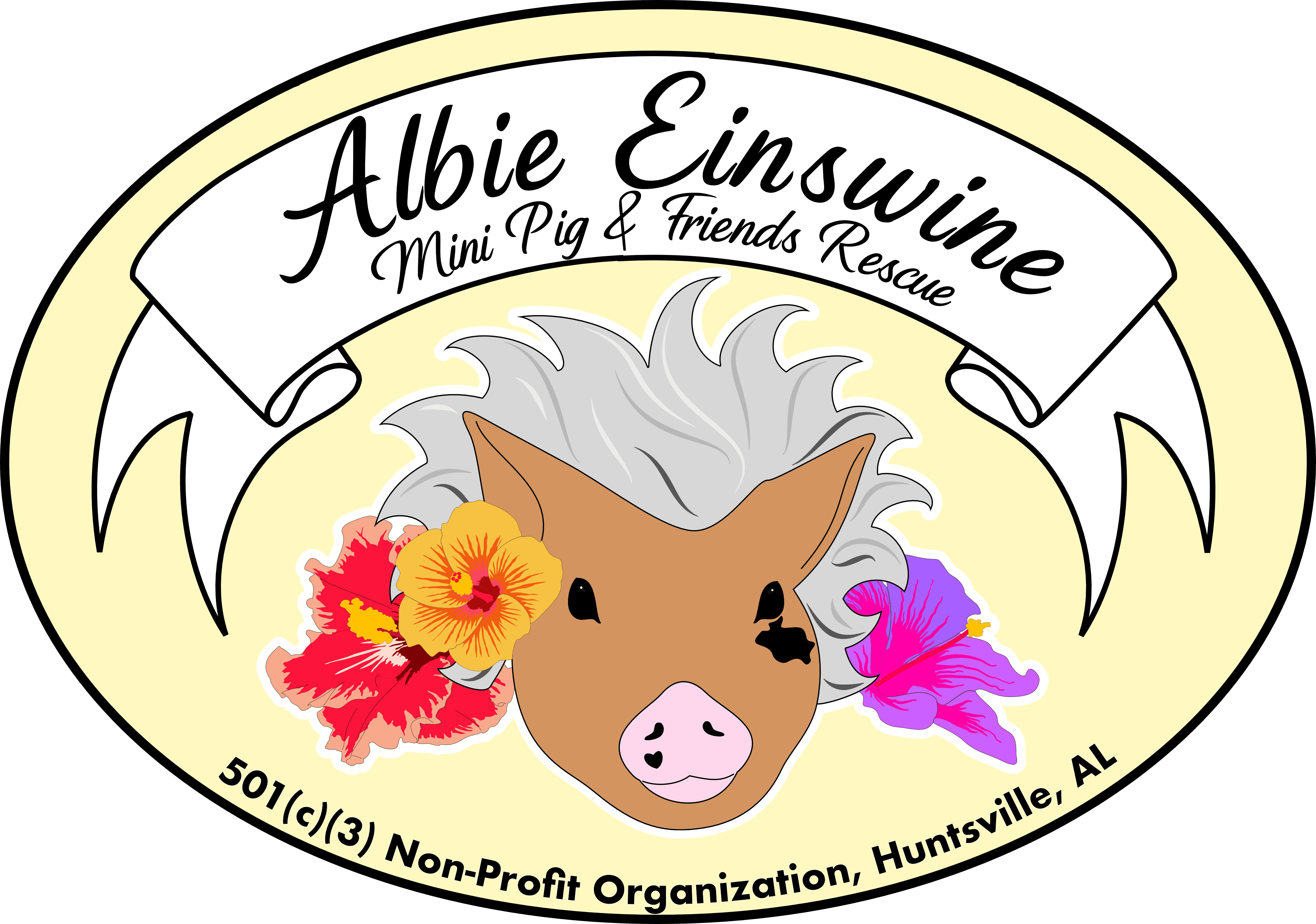 Albie Einswine Mini Pig and Friends Rescue