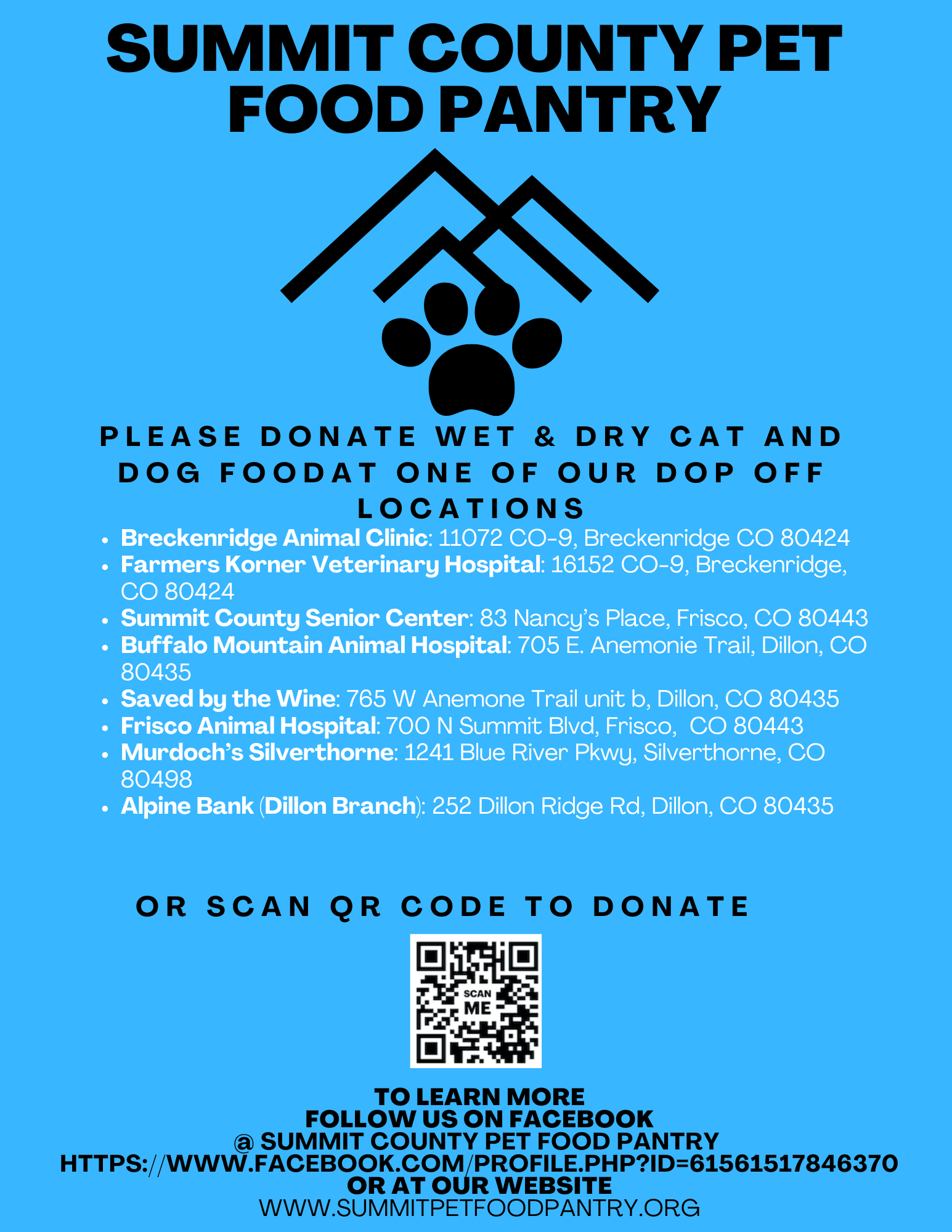 Summit County Pet Food Pantry