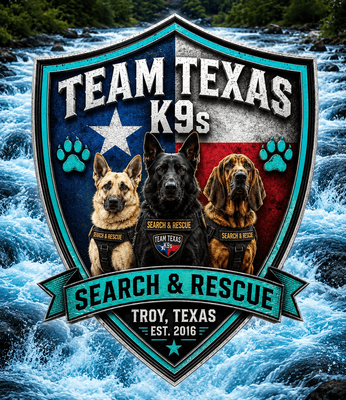 Team Texas HRD and Tracking K9s
