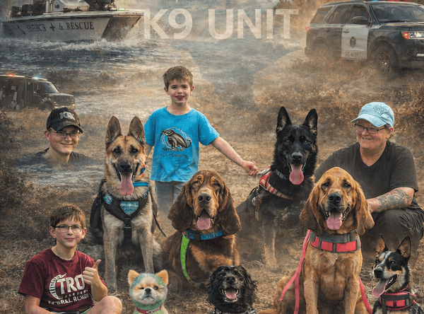 Team Texas HRD and Tracking K9s