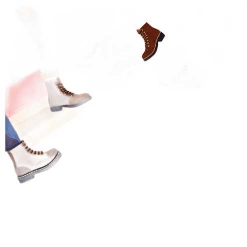 Stylized vector illustration of rainbow crosswalk stripes painted across a Seattle street, viewed from a low angle with boots and sneakers walking across it. Deep navy background with vibrant traditional rainbow stripe colors — red, orange, yellow, green, blue, violet. Bold flat graphic style, clean geometric lines, celebratory and affirming mood.