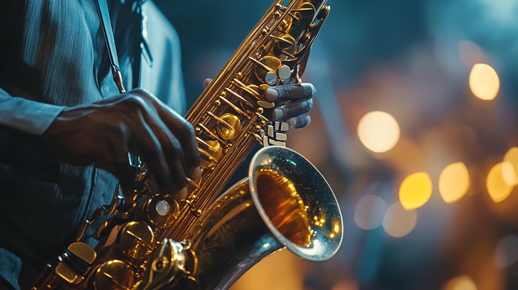 Carl Lewis on Sax