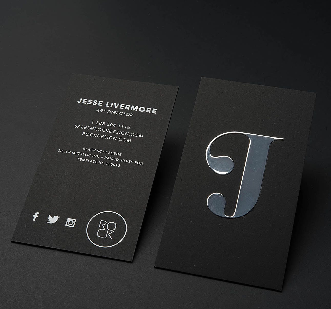 Business Cards Metallic Foil (Raised) detail 4