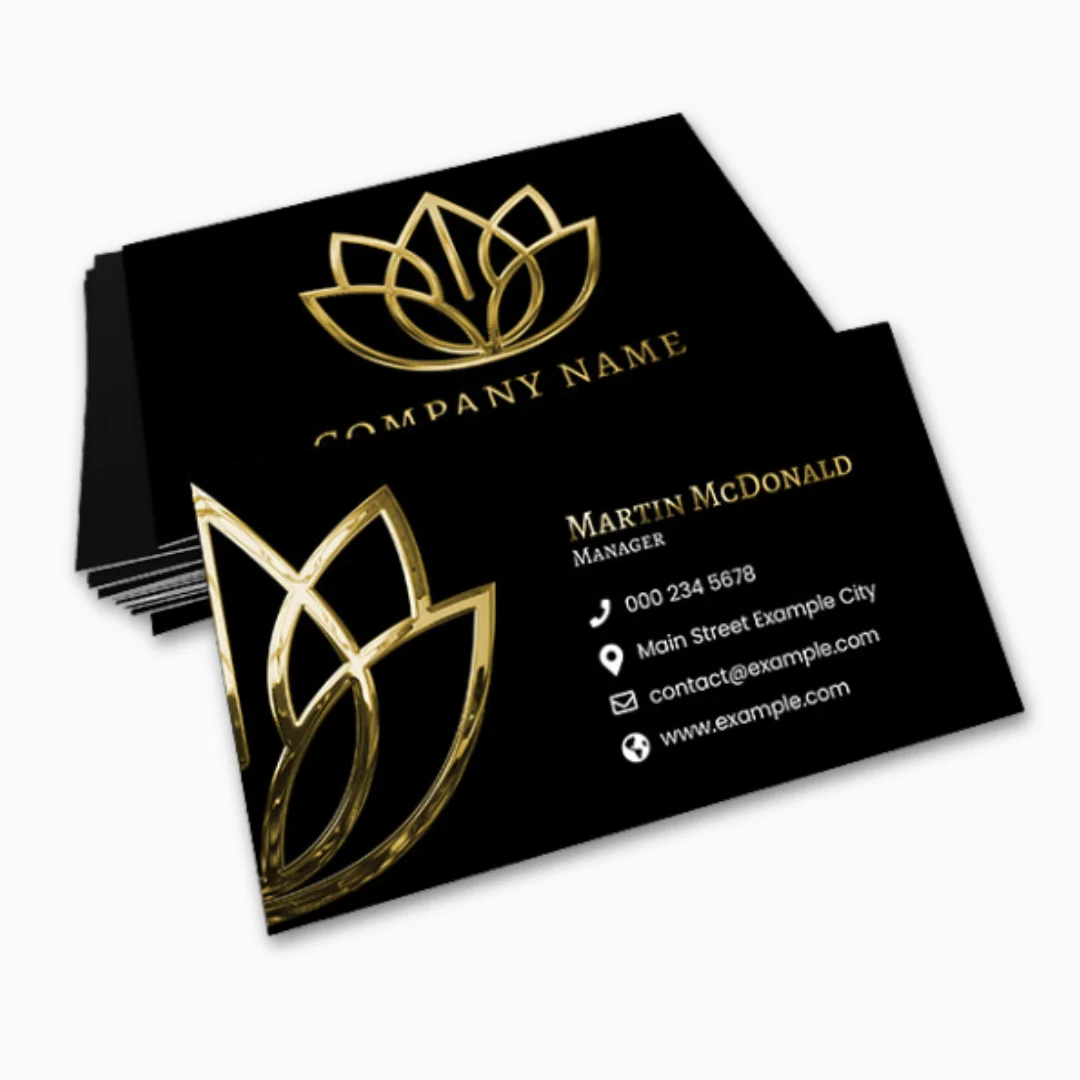 Business Cards Metallic Foil (Raised) detail 2