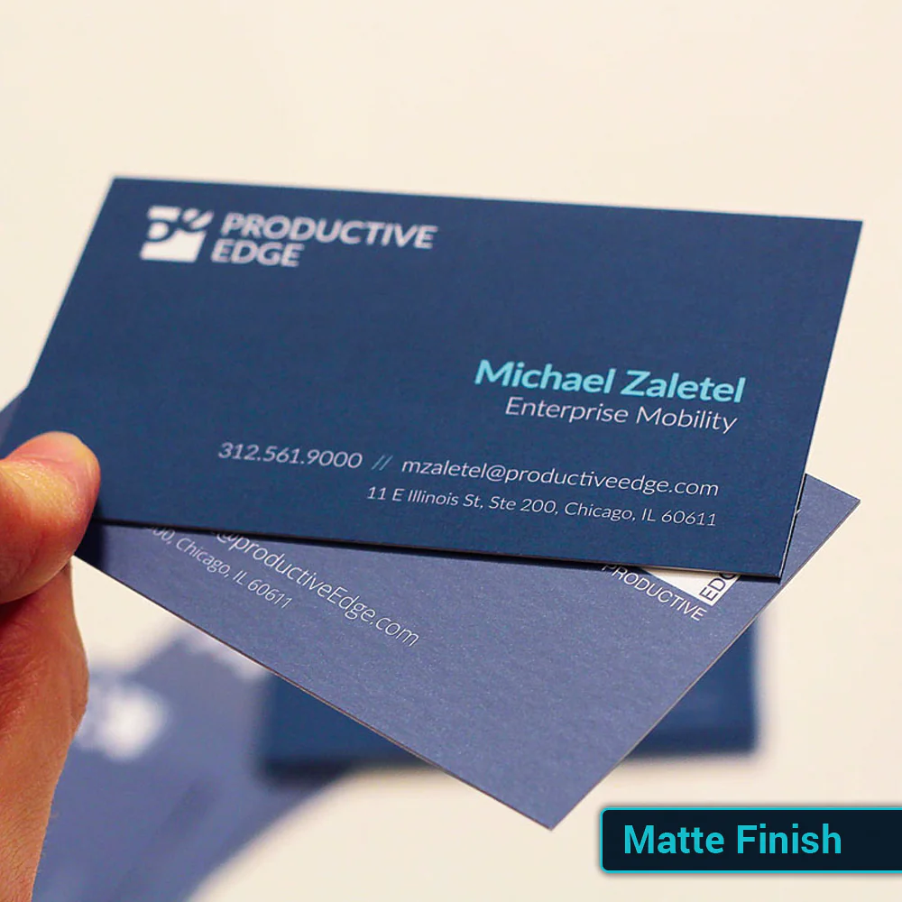 Business Cards Matt Finish detail 4
