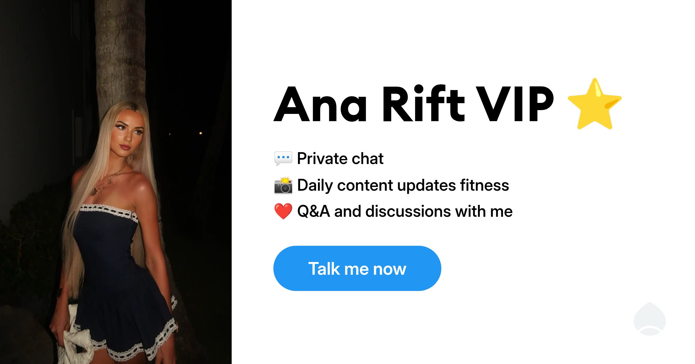 Ana Rift VIP ⭐ - 💬 Private chat 📸 Daily content updates fitness ️ Q&A and discussions with me