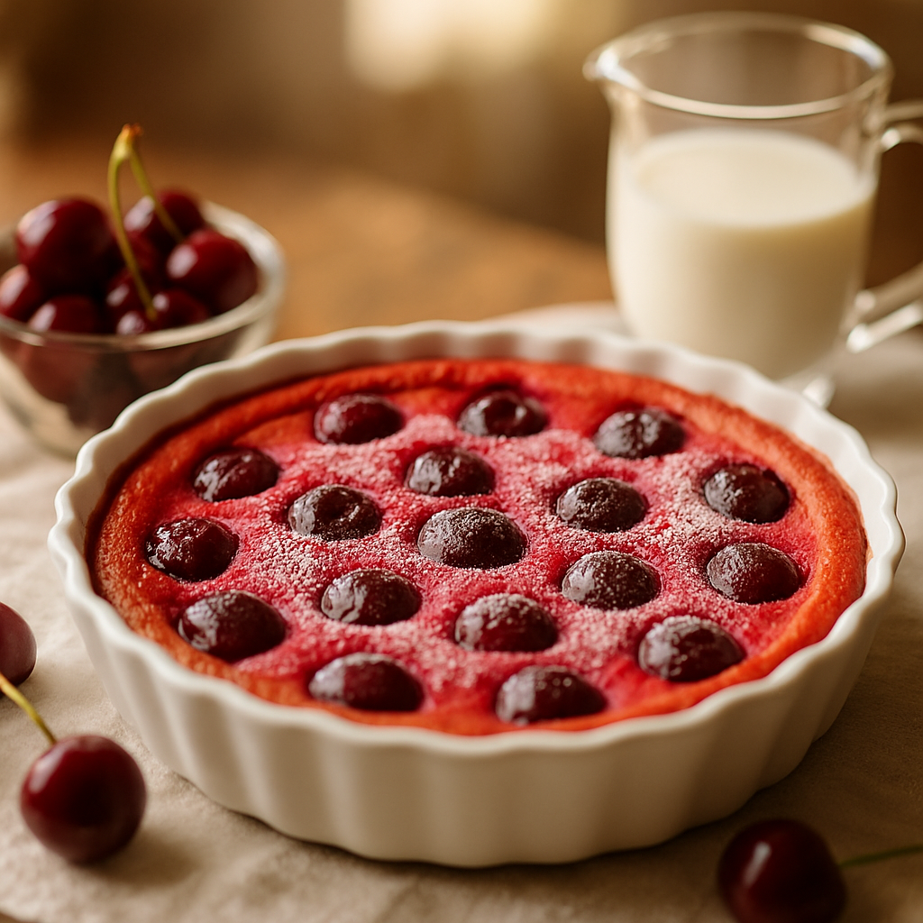 Crimson Cherry Clafoutis | DishGen Recipe