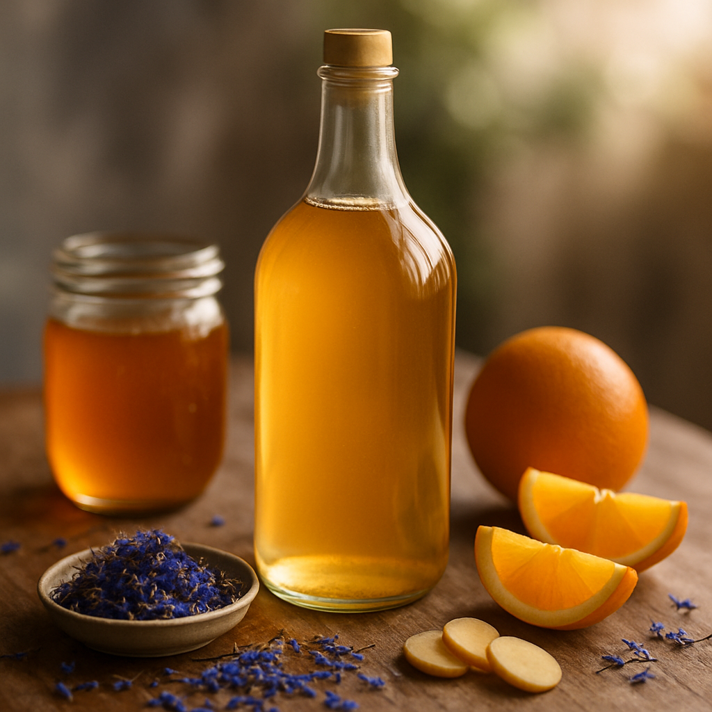 Cornflower Floral Mead | DishGen Recipe