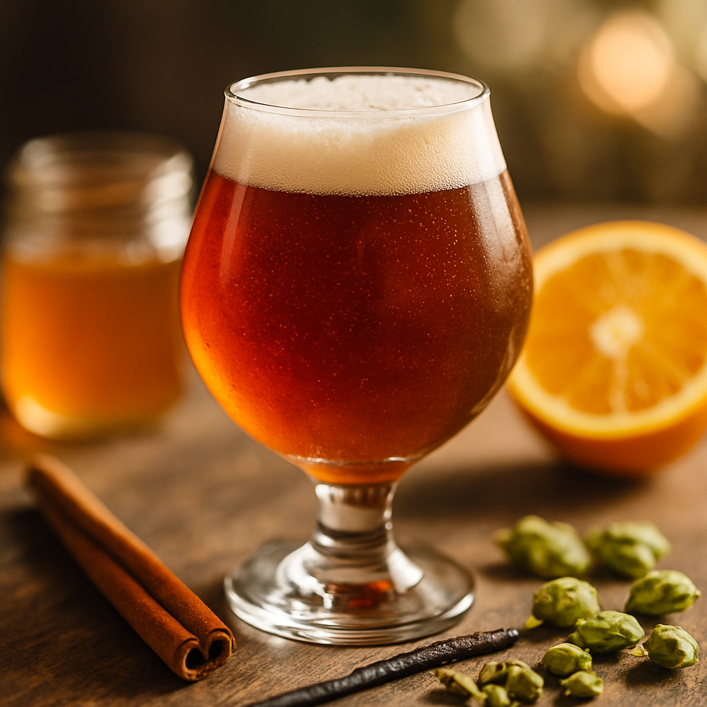 Orange Blossom Honey ‘n Spice Braggot | DishGen Recipe