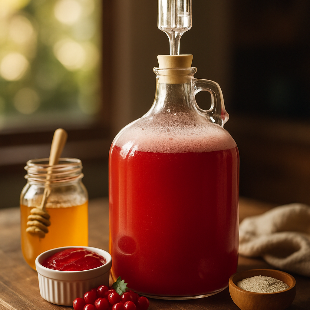 Oregon Fruit Puree Red Currant Melomel | DishGen Recipe