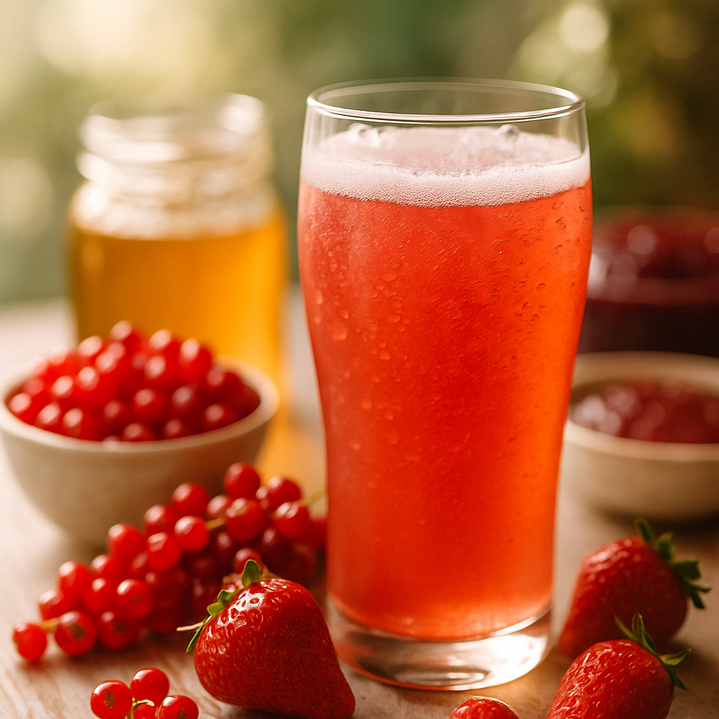 Red Currant Strawberry Hydromel | DishGen Recipe
