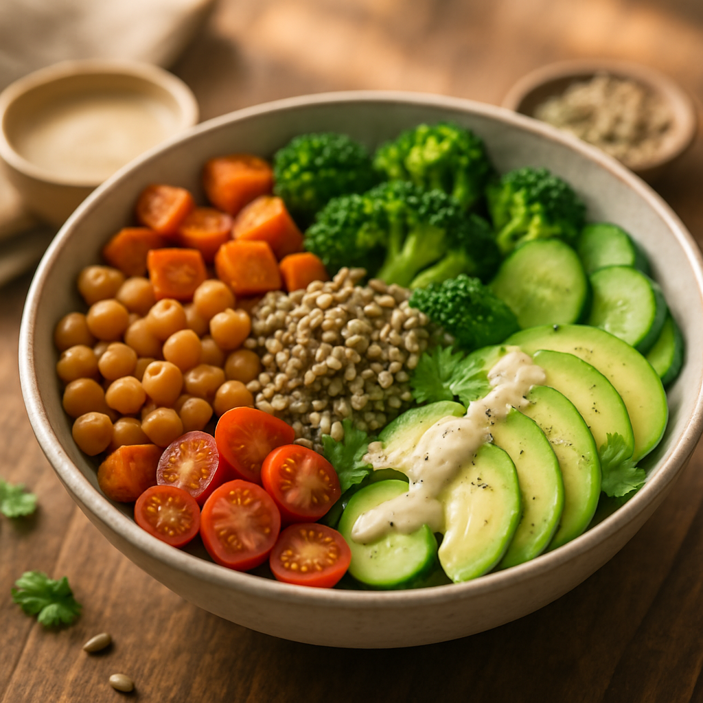 Chickpea and Quinoa Buddha Bowl | DishGen Recipe