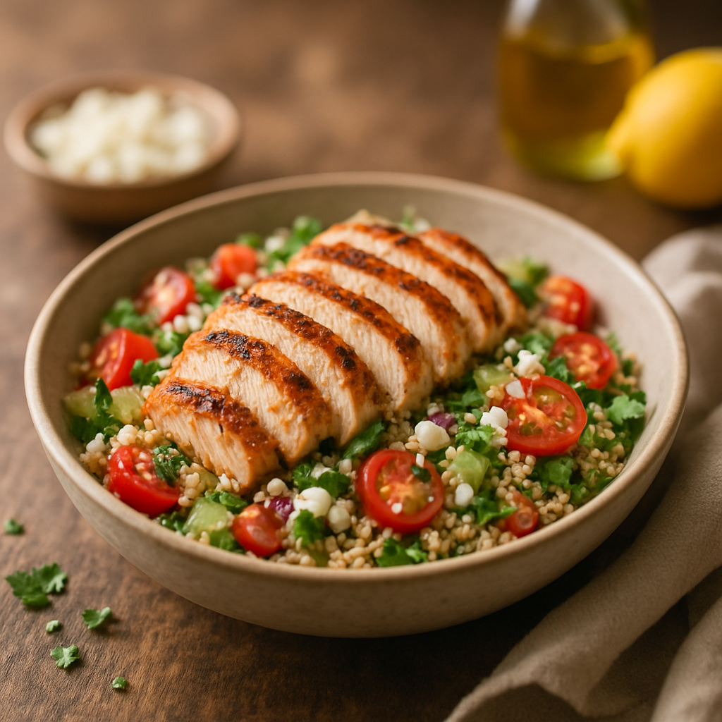 Zesty Grilled Chicken Quinoa Salad