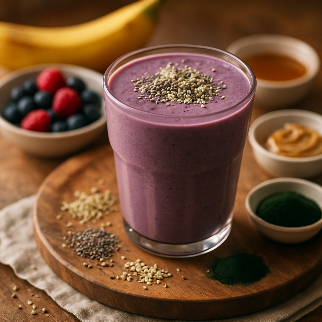 Protein Power Morning Smoothie | DishGen Recipe