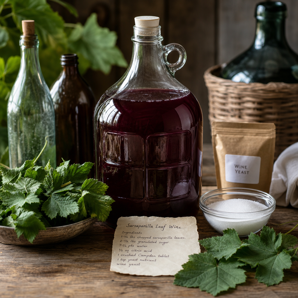 Sarsaparilla Leaf Wine | DishGen Recipe