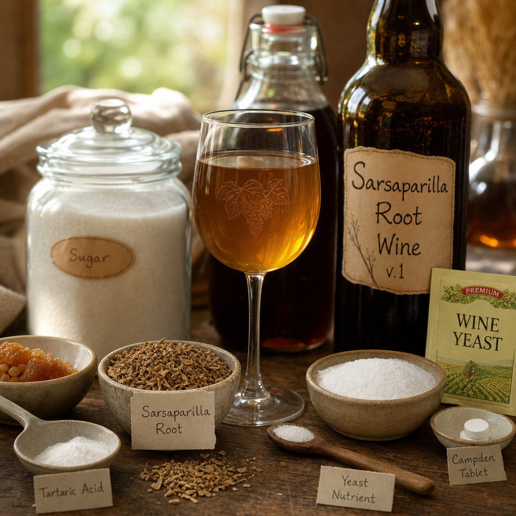 Sarsaparilla Root Wine v.1 | DishGen Recipe