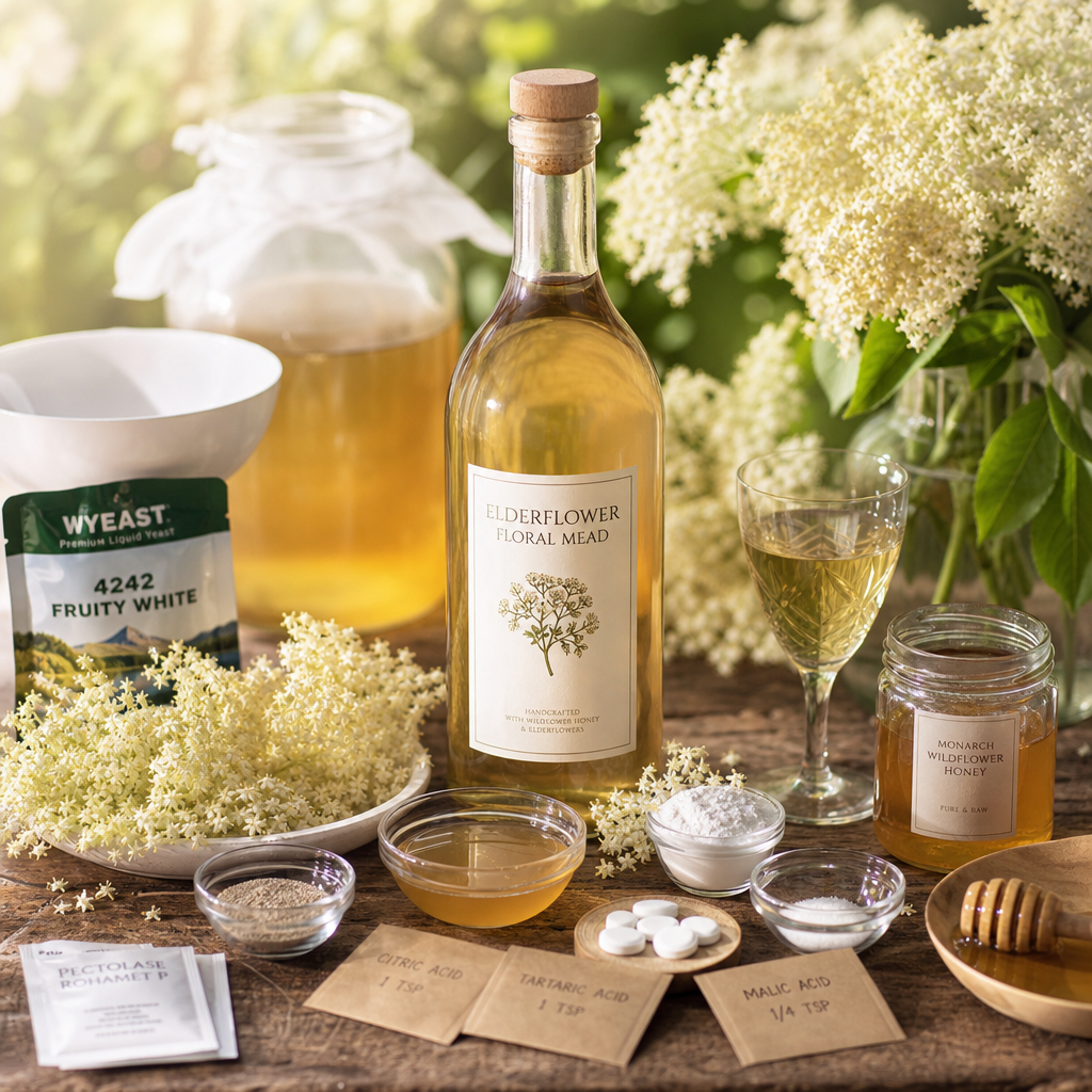 Elderflower Floral Mead | DishGen Recipe