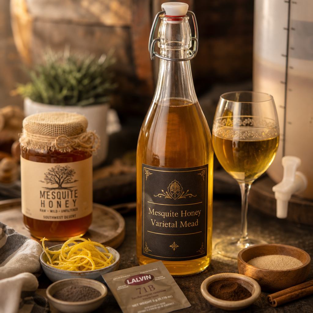 Mesquite Honey Varietal Mead | DishGen Recipe