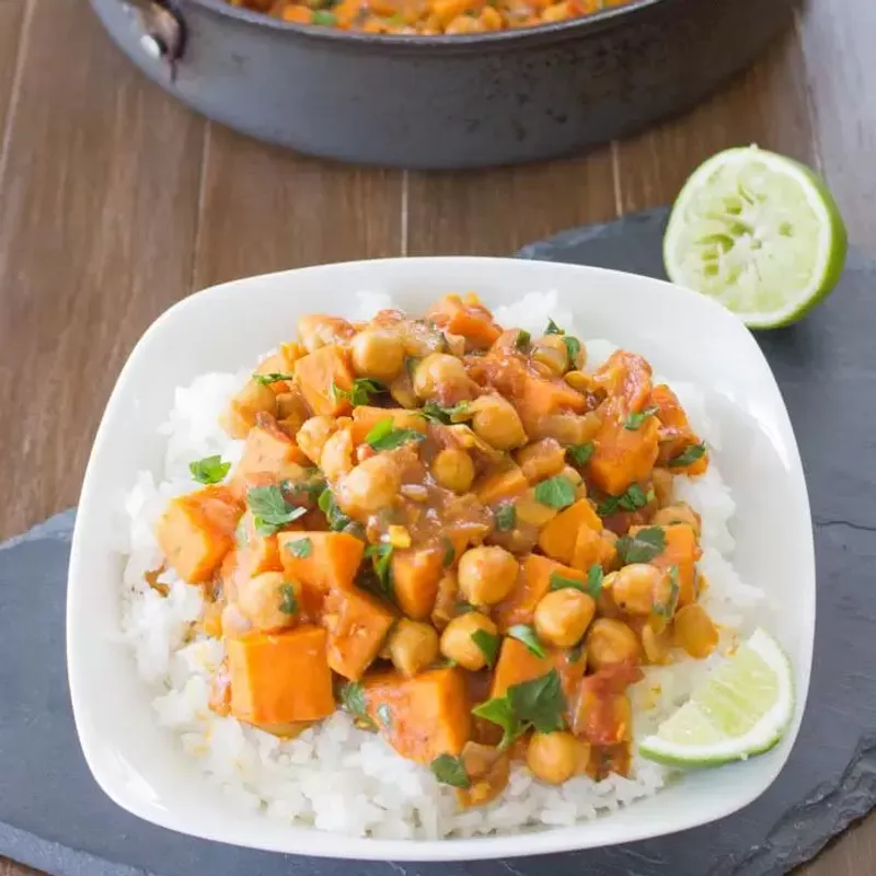 Sweet Potato, Chickpea and Coconut Stew image