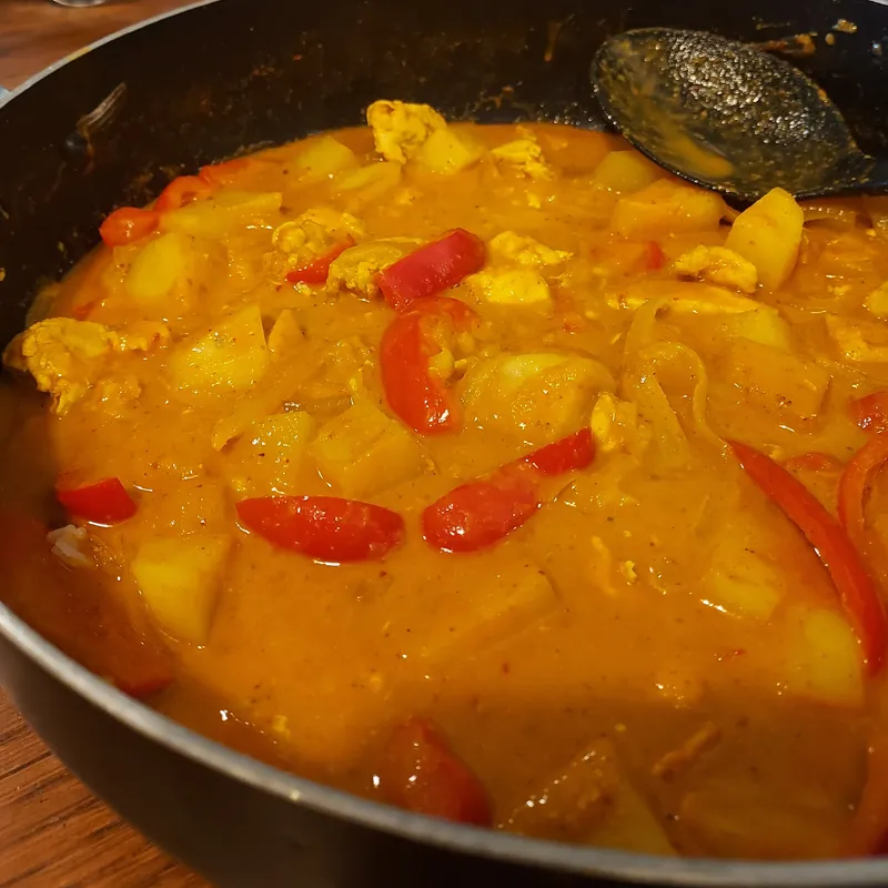 Creamy Coconut Thai Curry with Chicken and Potatoes image