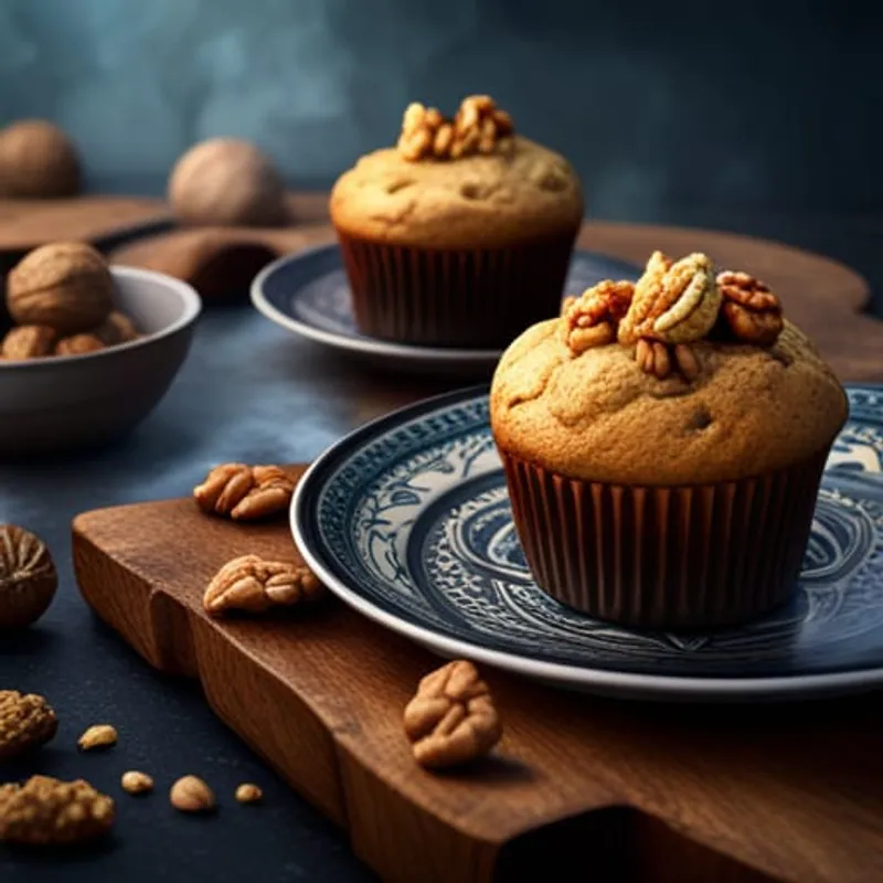 Vegan Banana Oatmeal Muffins image