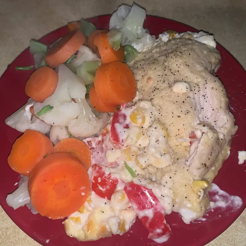 Creamy Stuffed Chicken Medley image