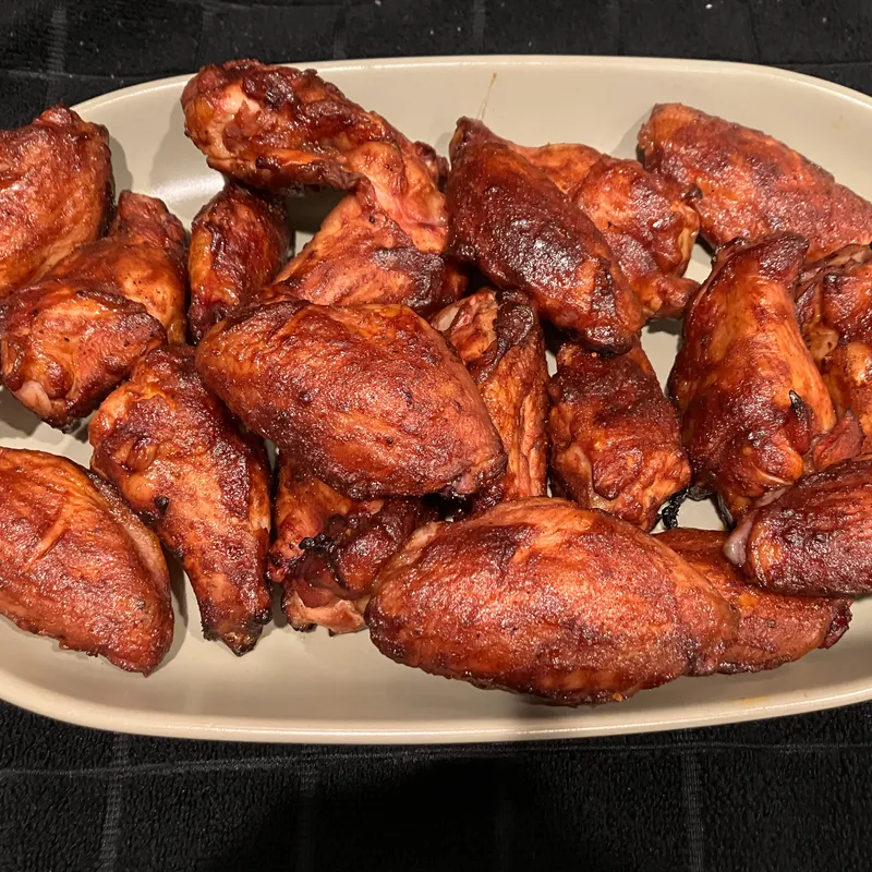 Smoked Honey BBQ Chicken Wings image