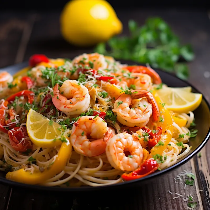 Zesty Lemon Shrimp Pasta image