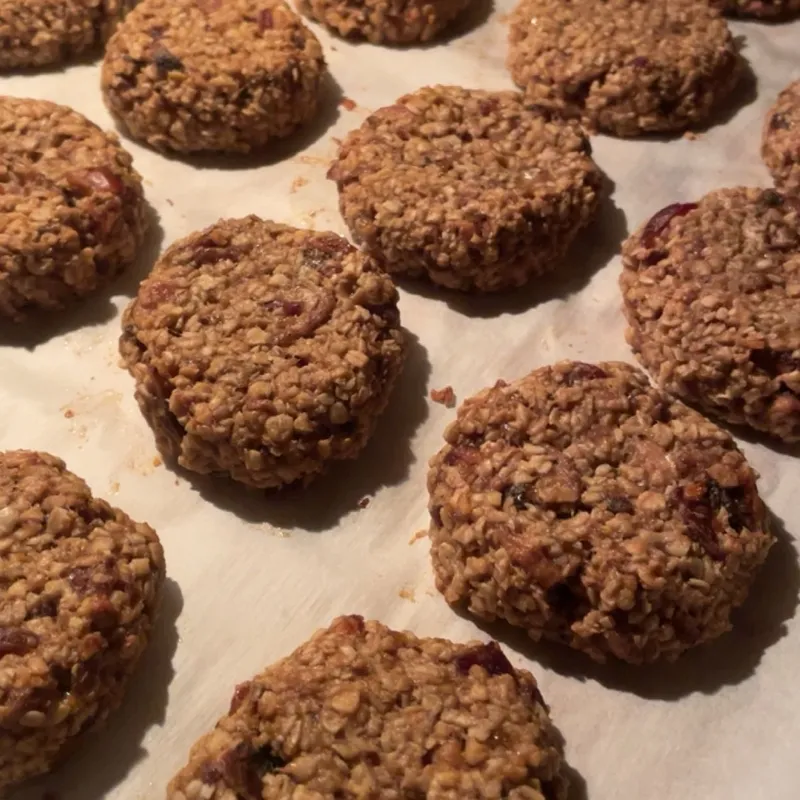 Almond-Crusted Banana Chip Cookies (Reduced Banana Version) image