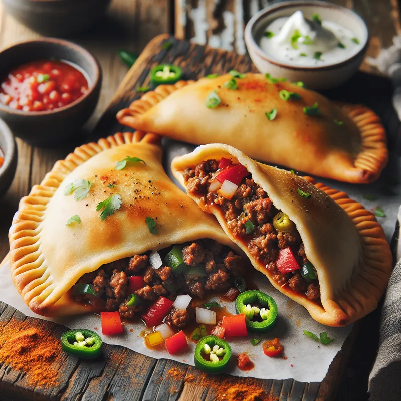 Baked Bison Fiesta Empanadas image