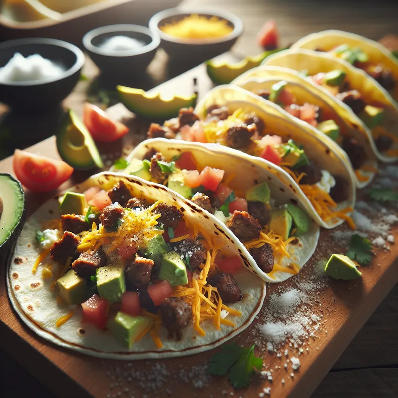 Hearty Game Breakfast Tacos image