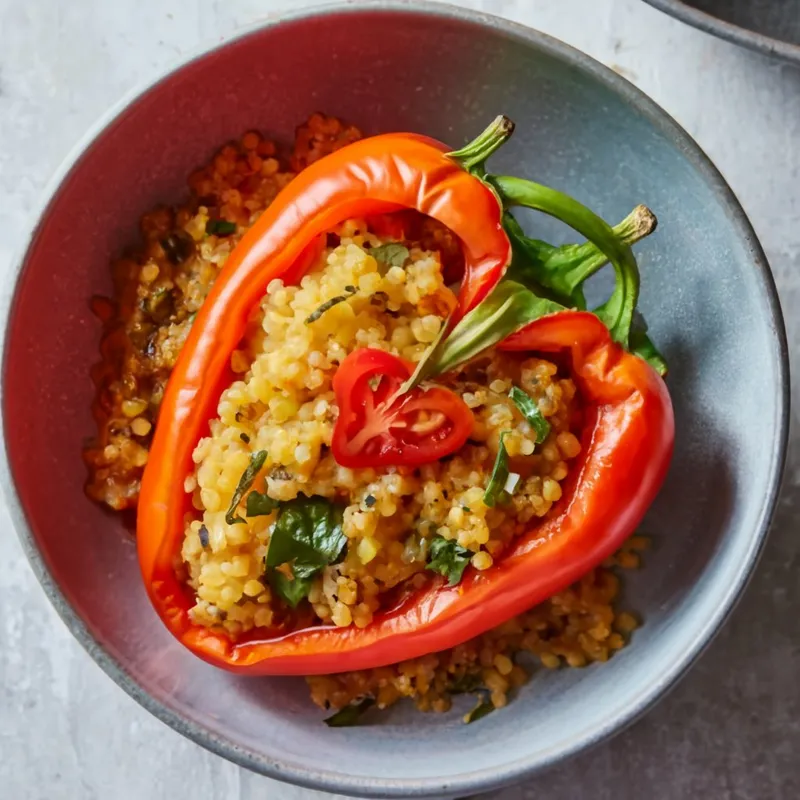 Garden Harvest Stuffed Peppers image