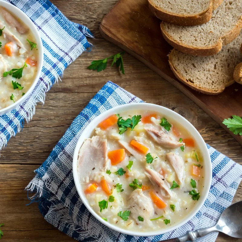 Creamy Autumn Chicken Soup image