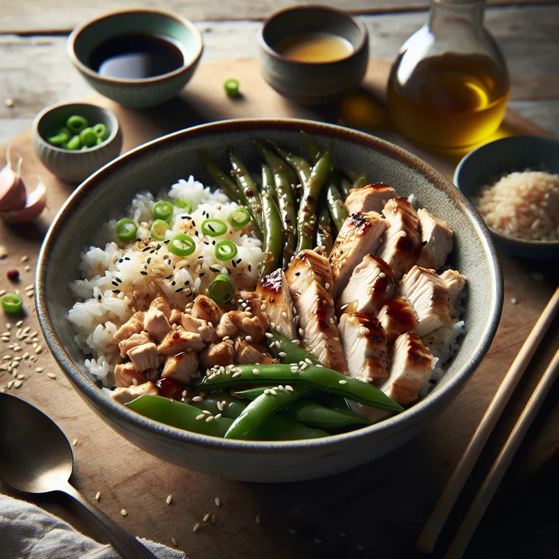 Asian-inspired Chicken Rice Bowl Remix image