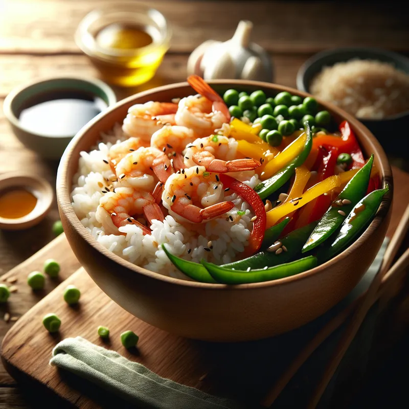 Zesty Shrimp Rice Bowl image