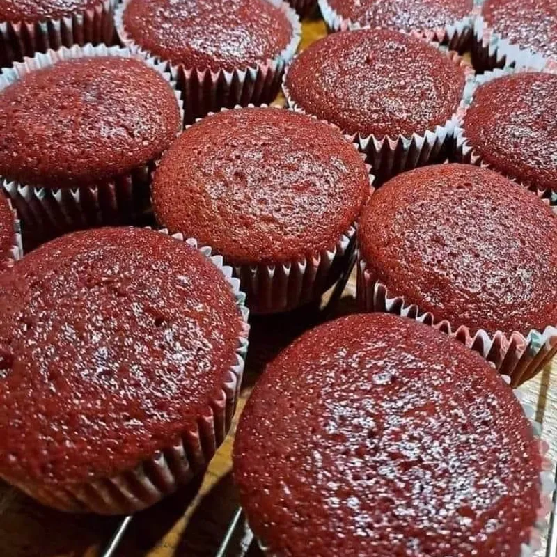 Velvet Red Cupcakes image