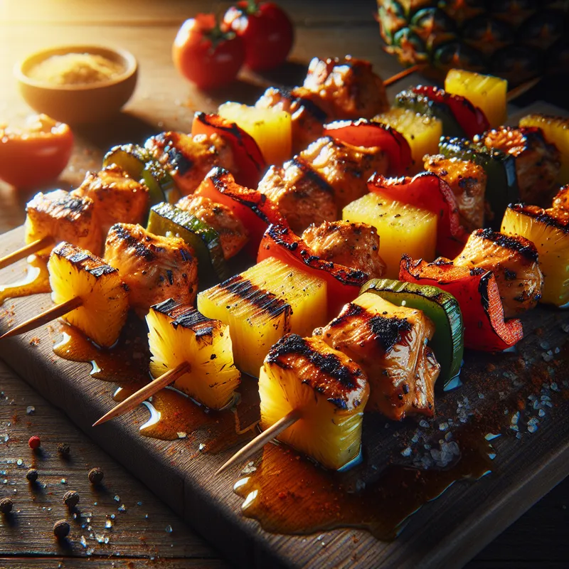 Tropical Fusion Chicken Skewers image