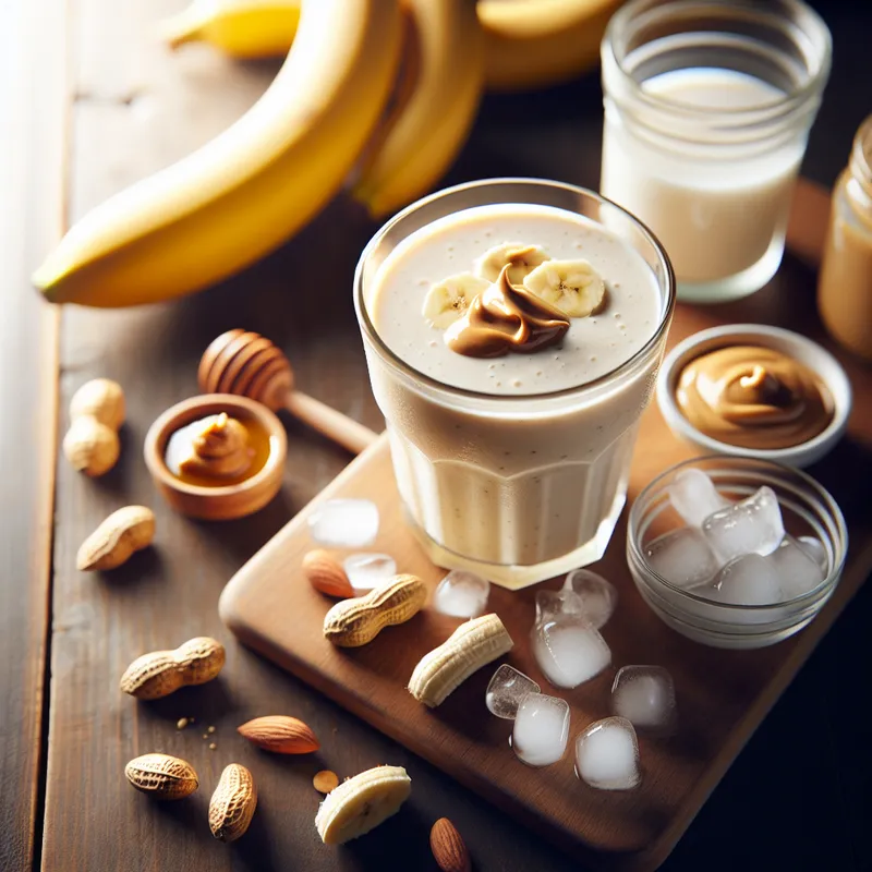 Creamy Banana Peanut Butter Smoothie image