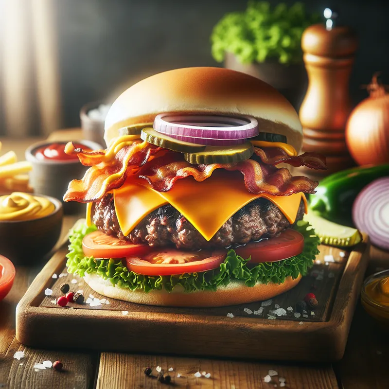 Ultimate Grilled Burger with DIY Toppings Bar image