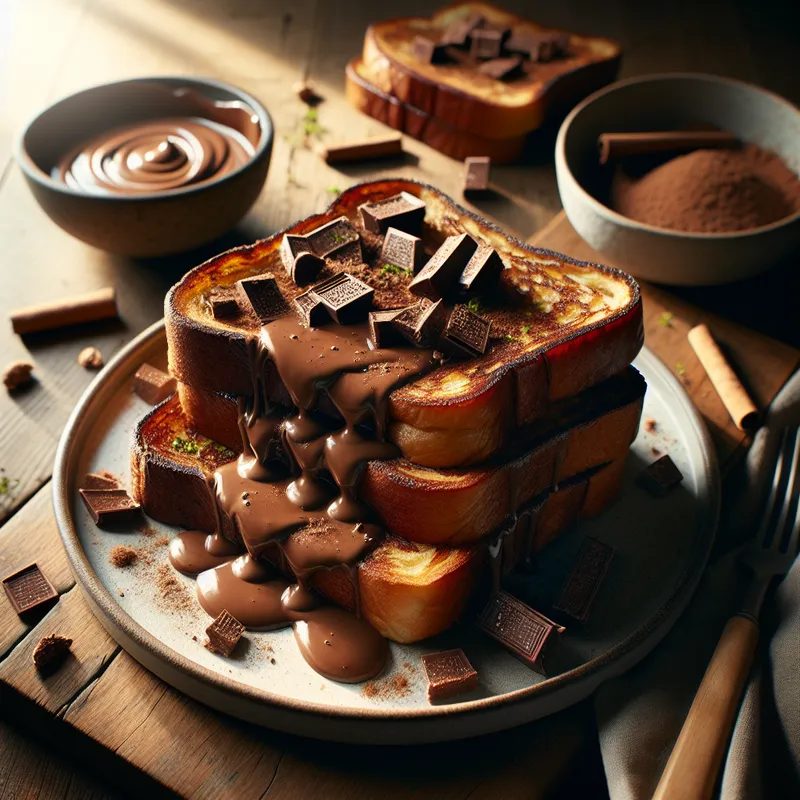 Choco-Filled French Toast image