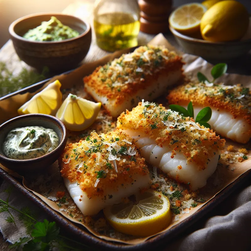 Crispy Herb-Crusted Pub Style Cod image