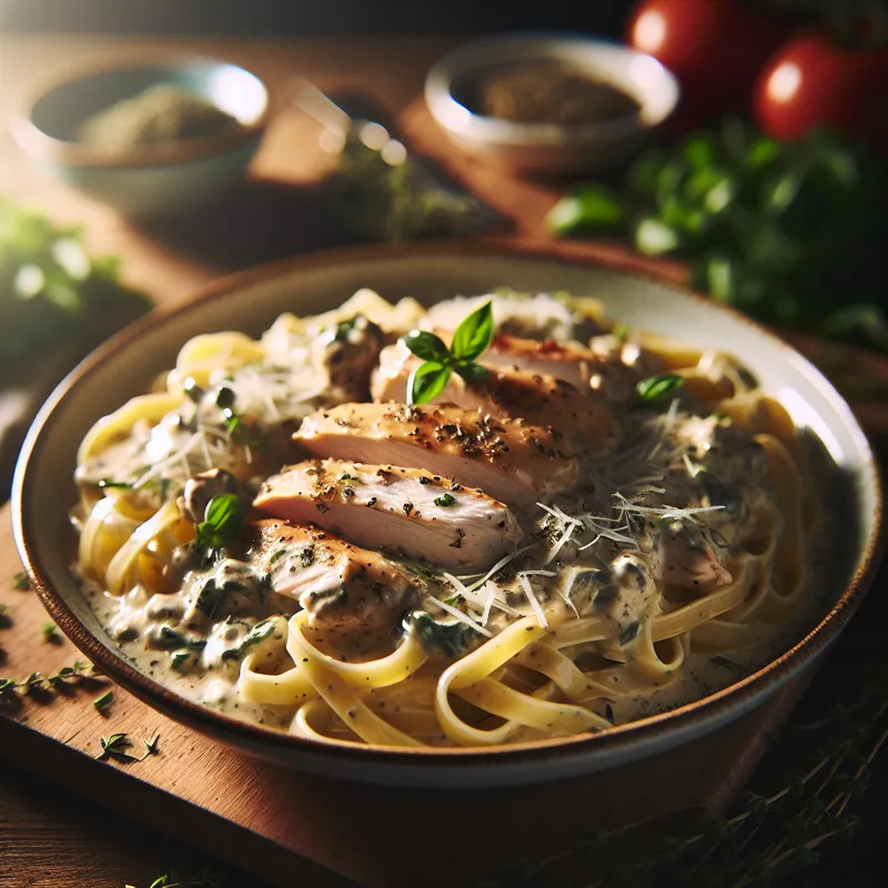 Creamy Herb Chicken Alfredo image